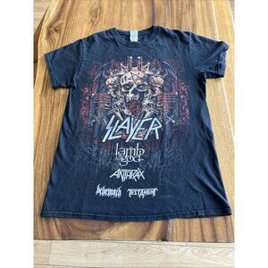 Slayer, Lamb Of God, Anthrax Testament Behemoth 2018 World Tour Shirt Small